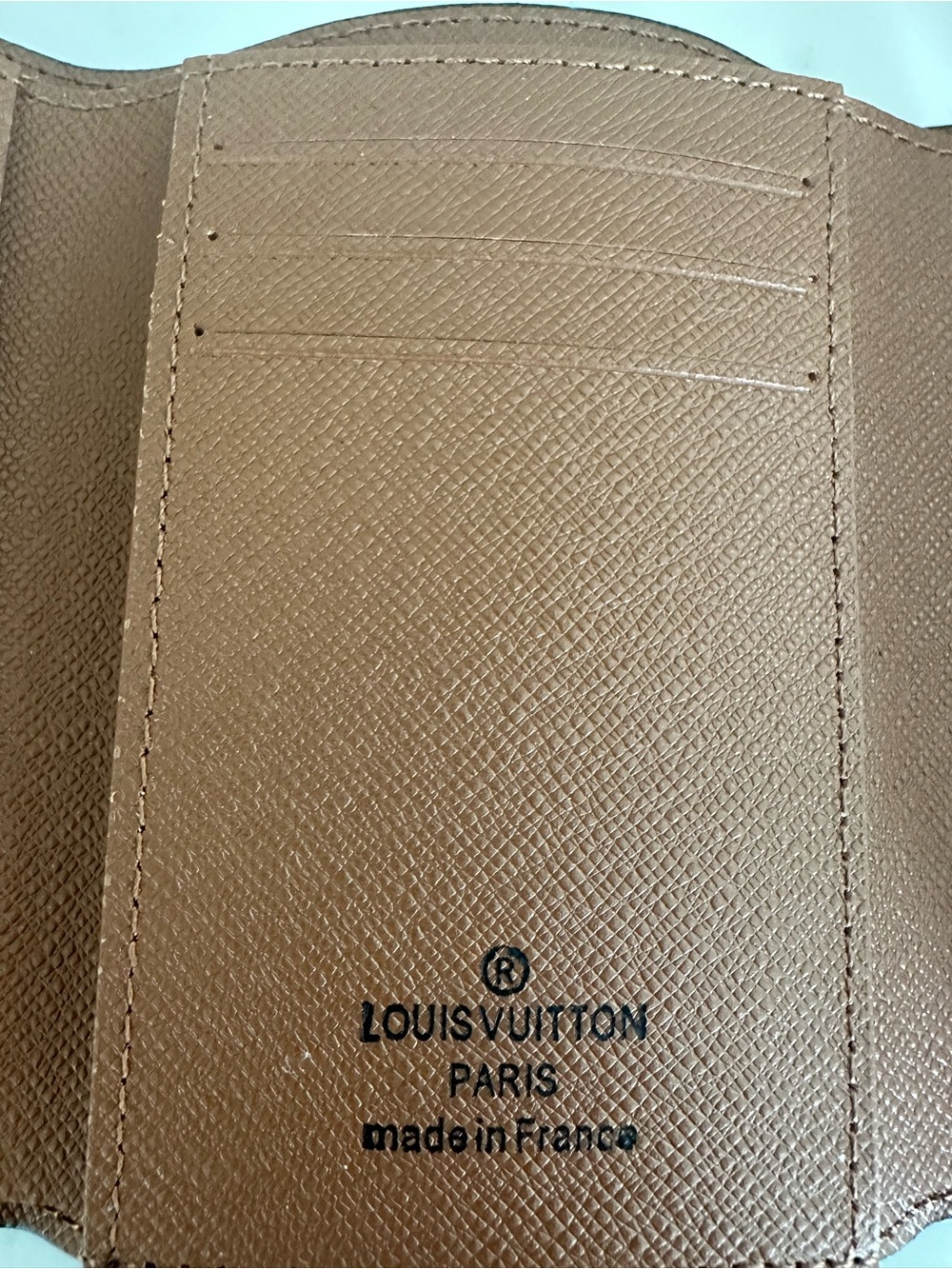 Monogram Canvas Small Envelope Wallet in Brown - Picture 6 of 7